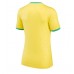 Tanie Strój piłkarski Brazylia Koszulka Podstawowej dla damskie MŚ 2022 Krótkie Rękawy